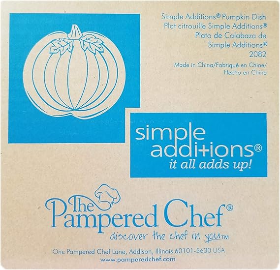Amazon Com Pampered Chef Simple Addition Pumpkin Dish Trays Serveware