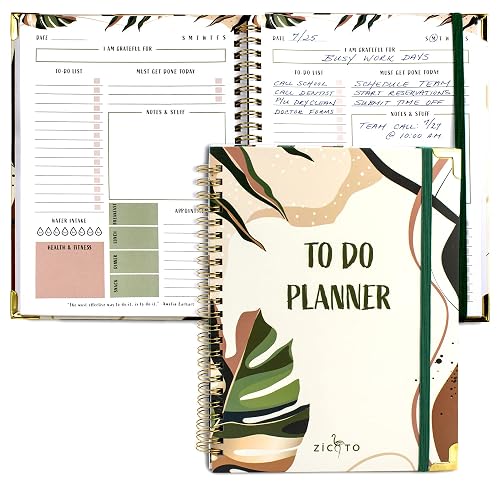 Beautiful To Do List Notebook - Aesthetic Daily Planner to Easily ...