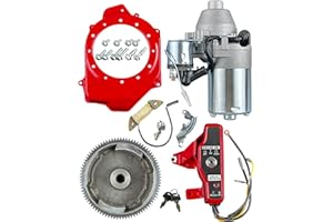 YAMAKATO Electric Start Kit for Honda Gx160 GX200 5.5HP 6.5HP Small Engines, 163cc-196cc Key Box Electrical Starter for Motor