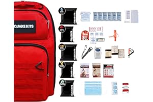 GUARDIAN SURVIVAL GEAR 1-4 Person, 72hr Prepared Survival Kit for Disaster Preparedness - Emergency Go Bag with Food and Water, First Aid, and Preparedness Tools. Emergency Kit for Earthquakes and Other Disasters.