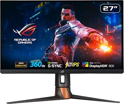 ASUS ROG Swift 360Hz PG27AQN 27 Inch QHD NVIDIA G-SYNC Esports Monitor