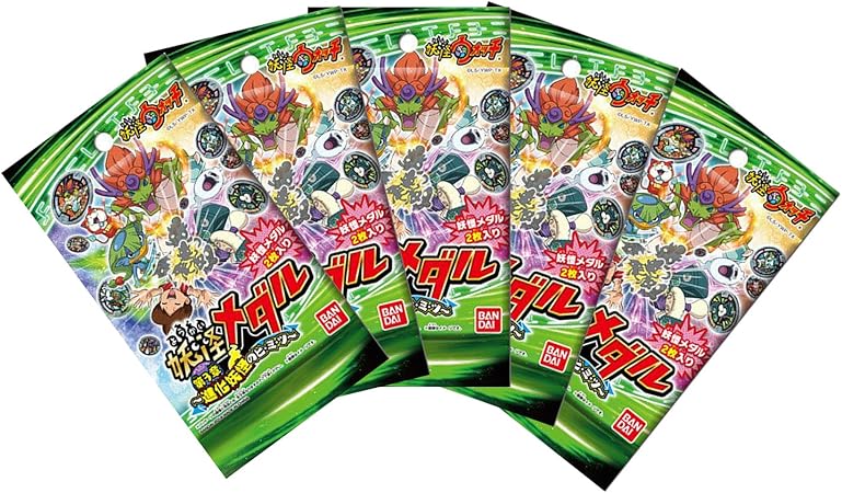 Amazon 妖怪ウォッチ 妖怪メダル第3章 進化妖怪のヒ ミ ツ ランダム5パックセット ベルト なりきりアイテム おもちゃ