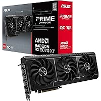ASUS Prime Radeon™ RX 9070 XT OC Edition Graphics Card (PCIe 5.0, HDMI/DP 2.1, 2.5-Slot Design, axial-tech Fans, Dual Ball Fa