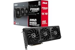 ASUS Prime Radeon™ RX 9070 XT OC Edition Graphics Card (PCIe 5.0, HDMI/DP 2.1, 2.5-Slot Design, axial-tech Fans, Dual Ball Fa