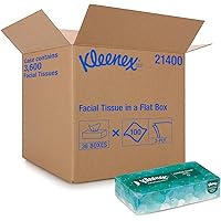 Kleenex Professional Facial Tissue for Business (21400), Flat Tissue Boxes, 36 Boxes / Case, 100 Tissues / Box