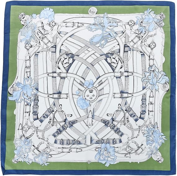 Amazon Co Jp 全8色 ヴィンテージ柄 大判 スカーフ バンダナ レディース 秋冬 冬 70m 正方形 Le Ciel Clair ル シェル クレール ブルー 服 ファッション小物