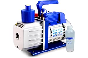 Hiatsu 7 CFM Vacuum Pump for AC System - HVAC Vacuum Pump - 1/2 HP Automotive AC Vacuum Pump - 110V/60Hz Air Conditioning Vacuum Pumps Mini Split