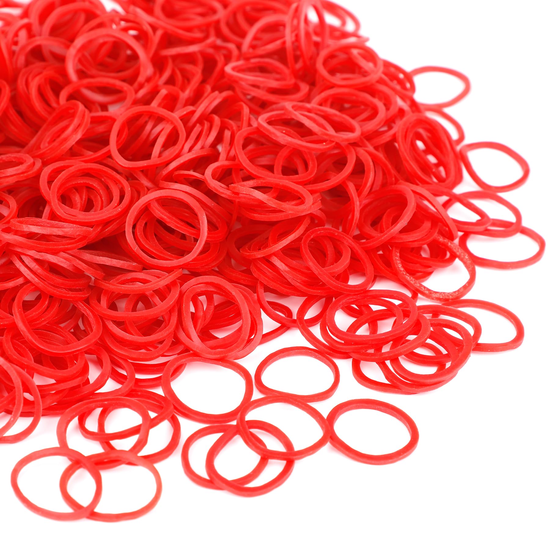 1000 Pcs Mini Rubber Bands 20mm Soft Elastic Bands for bundling office supplies, kitchen items, trash cans, binders, furniture and DIY crafts
