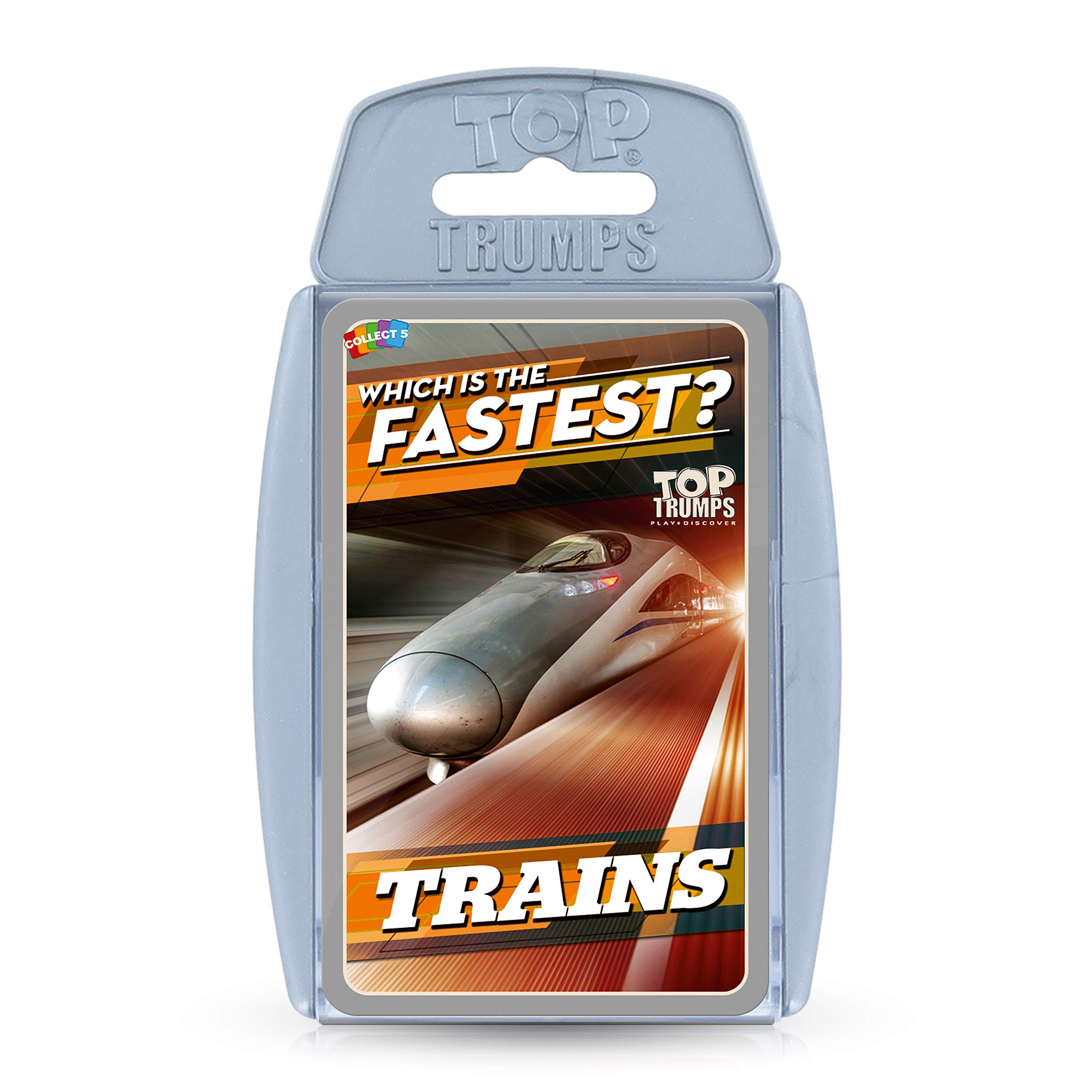 Top Trumps Card Game Trains - Family Games for Kids and Adults - Learning Games - Kids Card Games for 2 Players and More - Kid War Games - Card Wars - for 6 Plus Kids