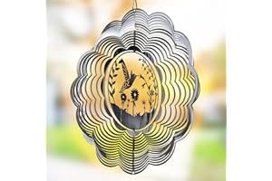 VP Home Hummingbird Kinetic Wind Spinner for Yard and Garden Wind Spinner Outdoor Metal Large Hanging Hummingbird Decor 3D Garden Art Wind Sculpture Spinners Kinetic Art Decorations