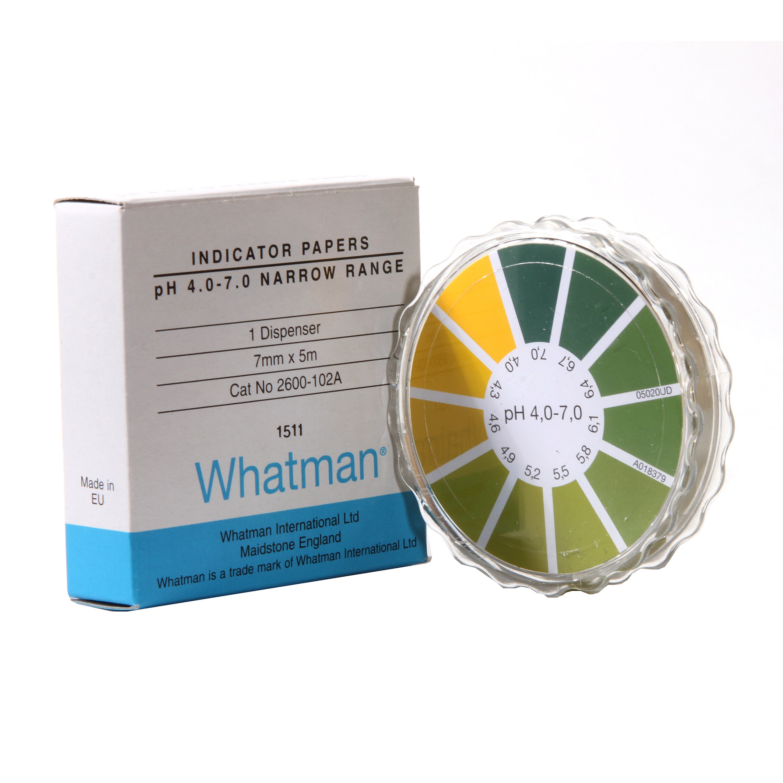 Whatman 2600-101A Standard Narrow Range pH Paper Dispenser, 0.5 to 5.5 pH