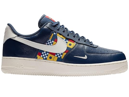 Amazon.com | NIKE Men's Air Force 1 LV8 Midnight Navy/Sail/Gym Red/University Gold Leather 