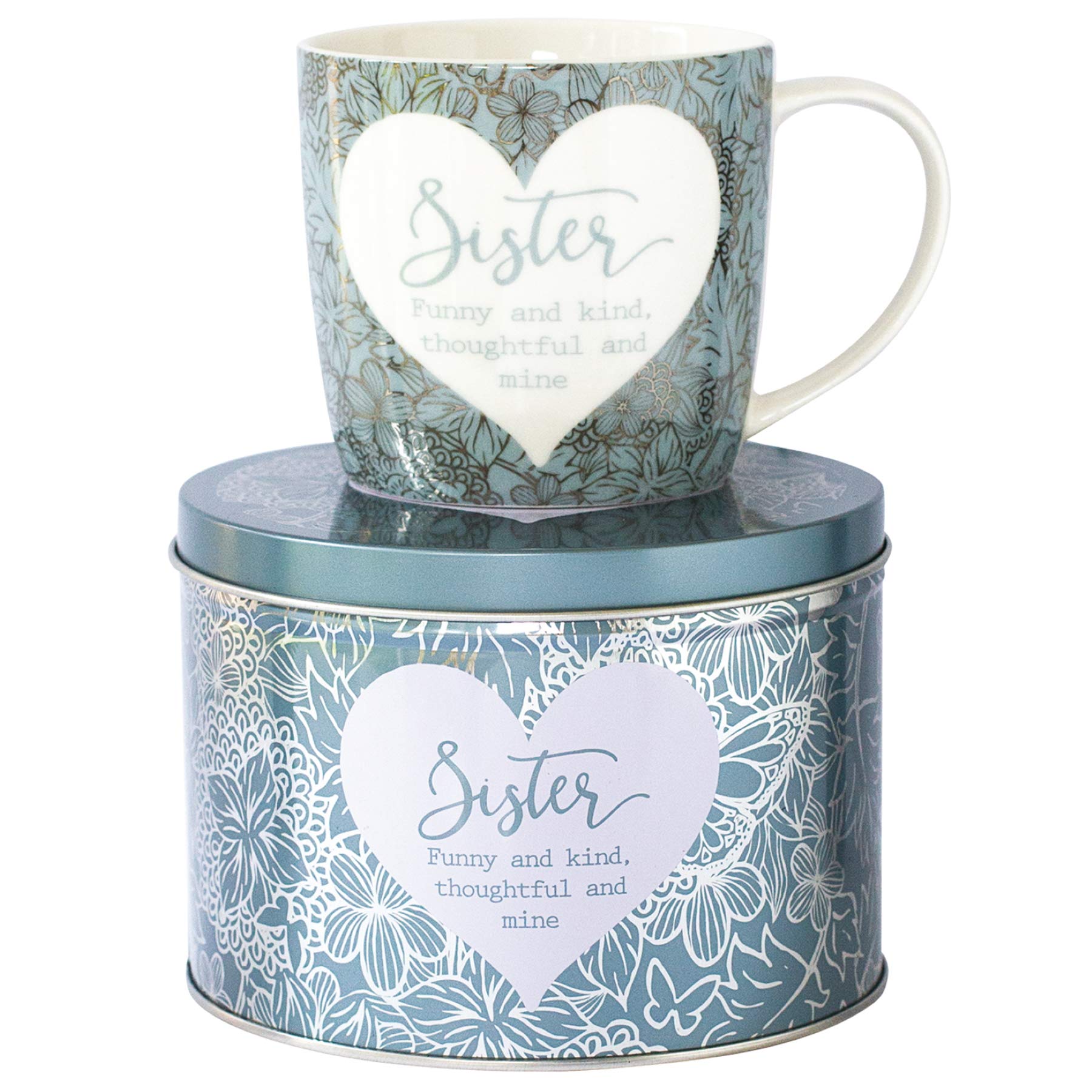 Arora 7055 Said with Sentiment Mug & Tin - Sister, Ceramic Multicolor