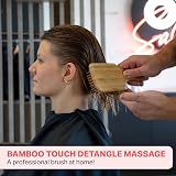 Olivia Garden Bamboo Touch Detangle Massage Brush L Eco-Friendly Scalp view 6