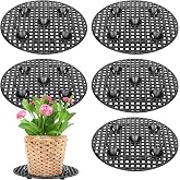 6 Pcs Big Potted Plant Stands, 12 Inch Patio and Deck Floor Protector | Heavy Duty Plants Riser, Plant Level Pot Elevator, Floor Protector Stands for Indoor Outdoor Garden Flower
