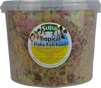 Supa Tropical Flake Aquarium Fish Food 3 Litre Premium Complete Diet