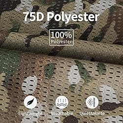 LOOGU Camo Burlap, Camouflage Netting Cover Army