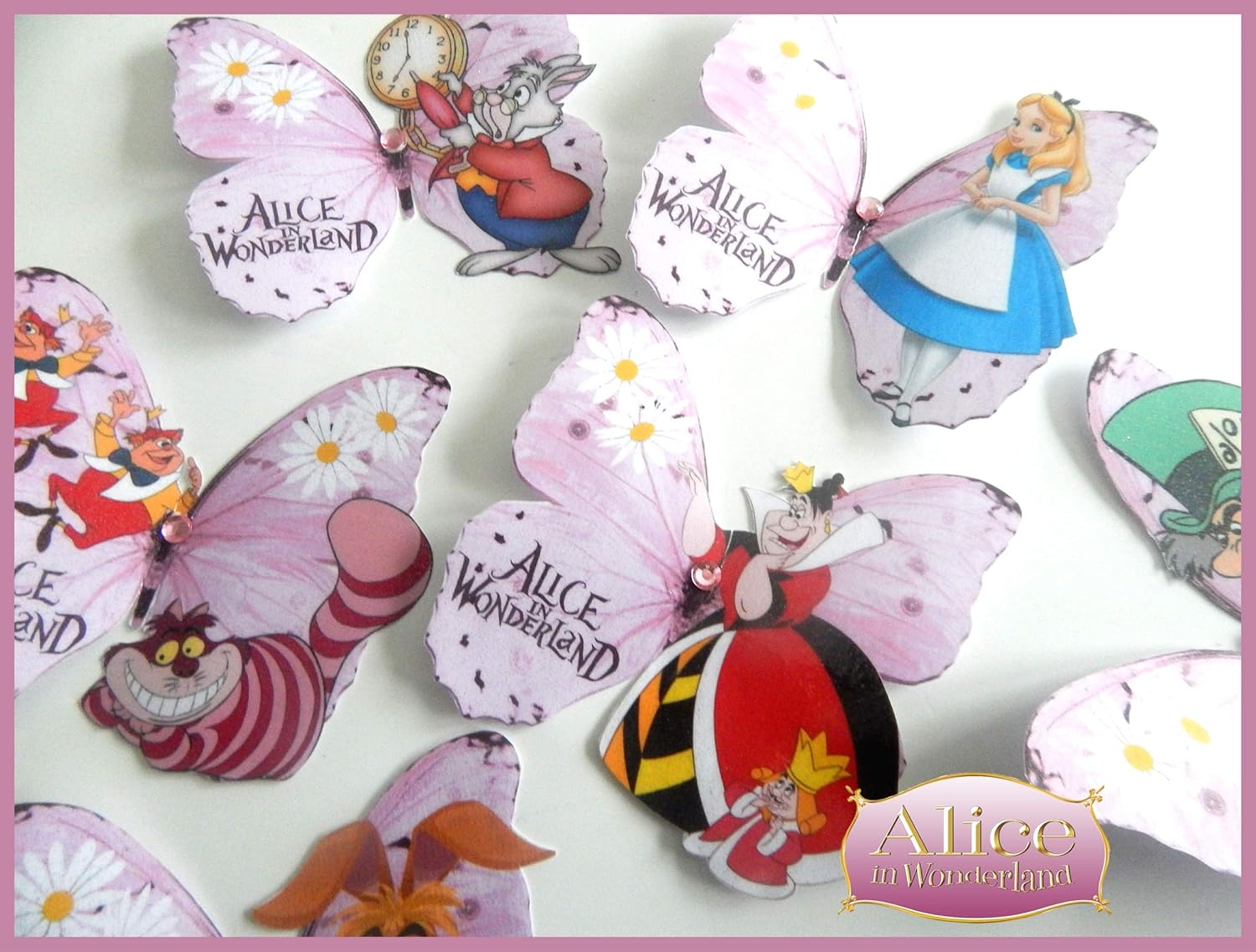 Alice in Wonderland decor for girls Disney Disney Butterflies wall