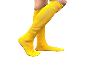 COUVER Mens Polyester Soccer Knee High Socks Sports Team Socks, 1 Pair