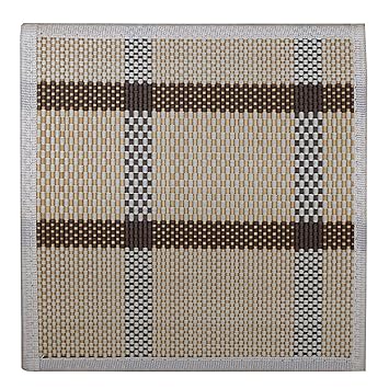 Buy Bamboo Greens Coasters Hot Dish Mats Side Table Mats Size 20 X 20 Cm White Beige Set Of 6 Online At Low Prices In India Amazon In