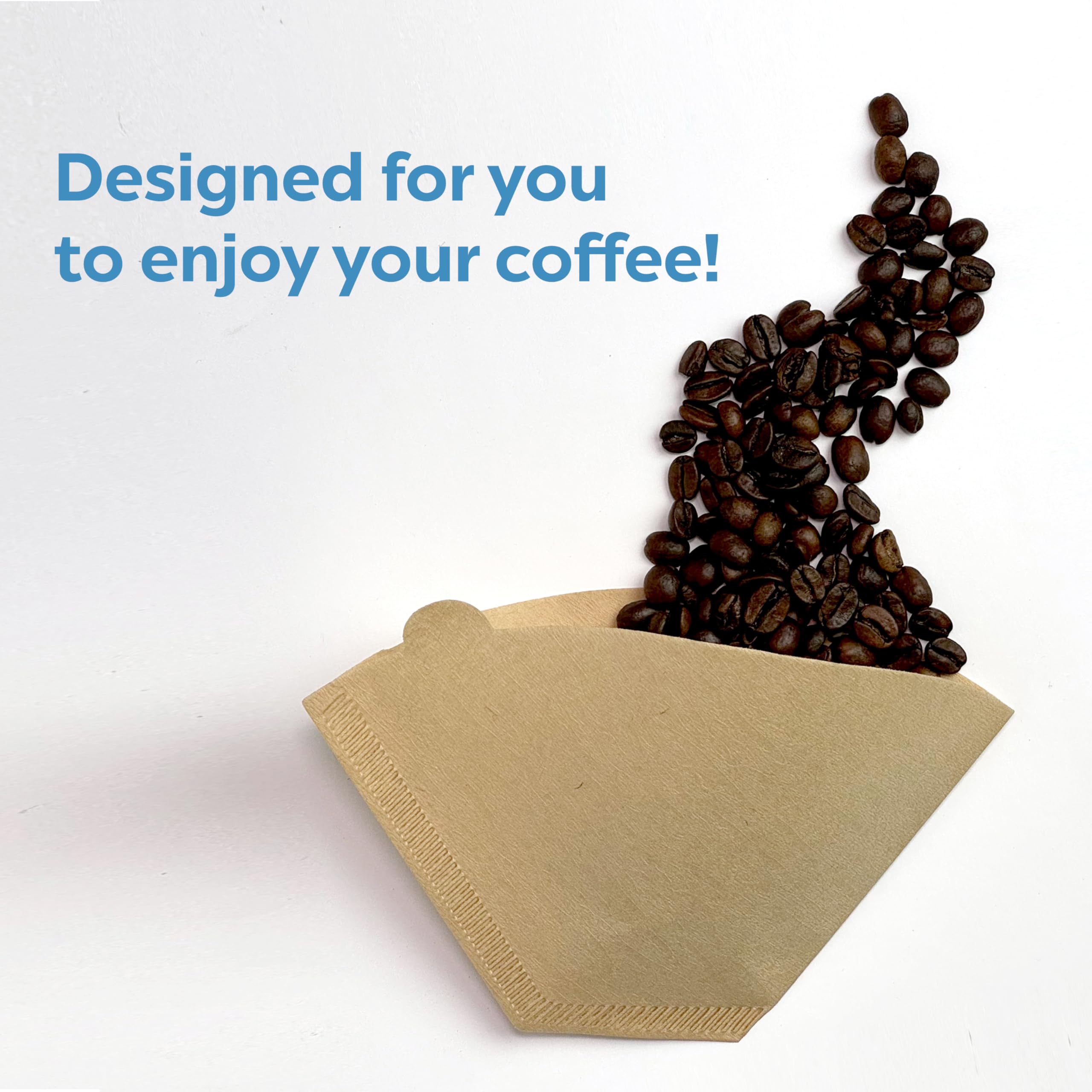 Natural Unbleached Cone Coffee Filters - Size 02, Disposable for Pour Over and Drip Coffee Maker (2-4 Cup), 100 Count