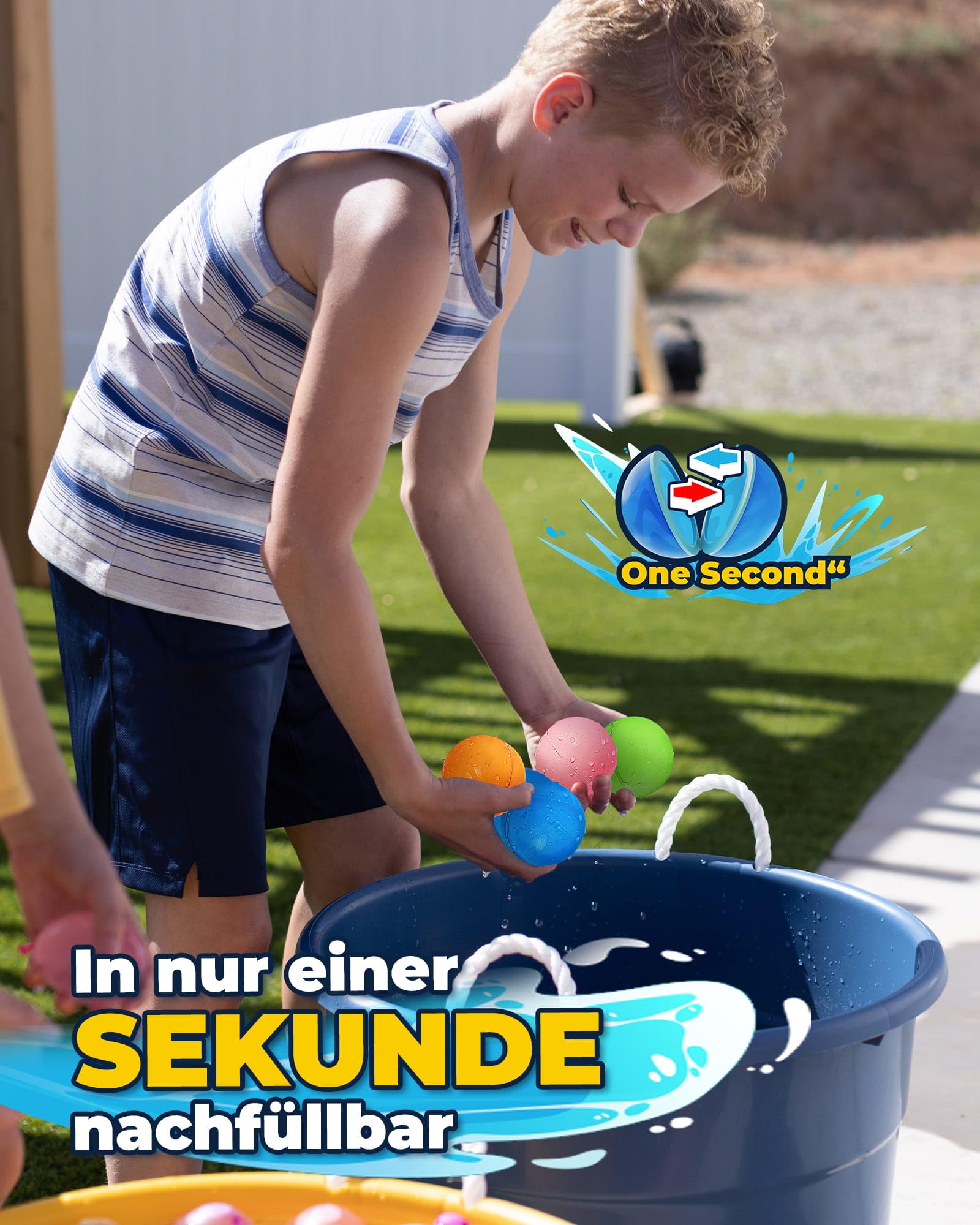 Wasserbomben Wiederverwendbar Selbstschließend: 15 Stück Wiederverwendbare Wasserballons Magnetisch - Outdoor Sommer Spielzeug ab 3-12 Jahre Mädchen Junge, Ostern Geschenke für Kinder ab 3 Jahre 4