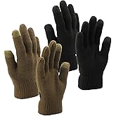 Timberland Men's 2 Pack Magic Gloves with Touchscreen Technology, Grape Leaf, One Size
