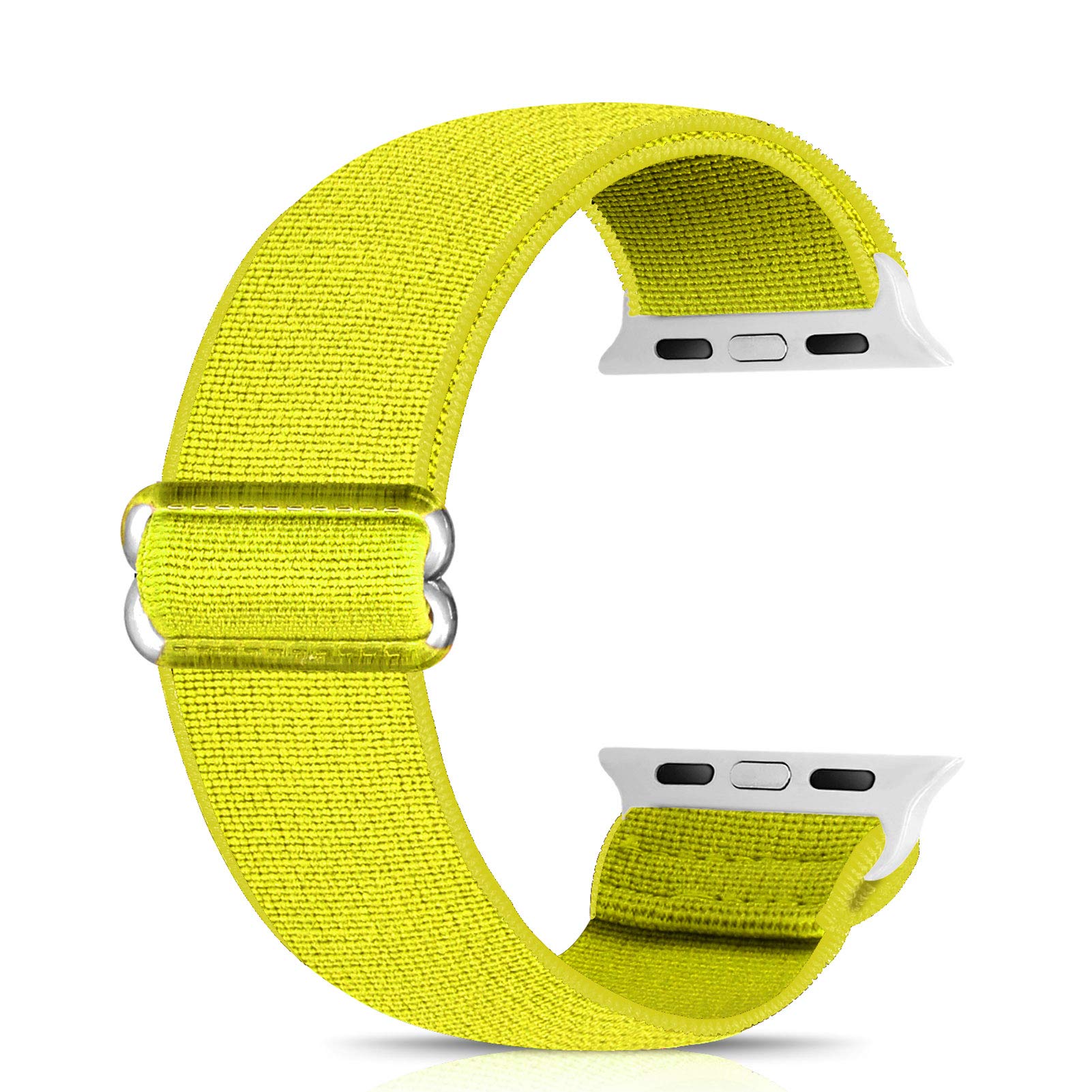 Ecogbd Elastic Replacement Strap Compatible with Apple Watch Strap 38mm 40mm 41mm 42mm 44mm 45mm 49mm, Soft Fabric Nylon Strap for iWatch Series 9,8,7,6,5,4,3,2,1,SE Women Men