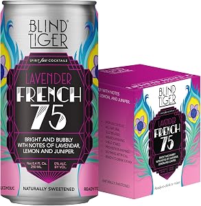 Blind Tiger Non-Alcoholic Sparkling Mocktails | Crafted with Natural Ingredients | Mixers, Cocktails, Mocktails | 8.4 fl oz C