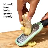 OXO Good Grips Etched Stainless Ginger Garlic Grater Green Spices view 5