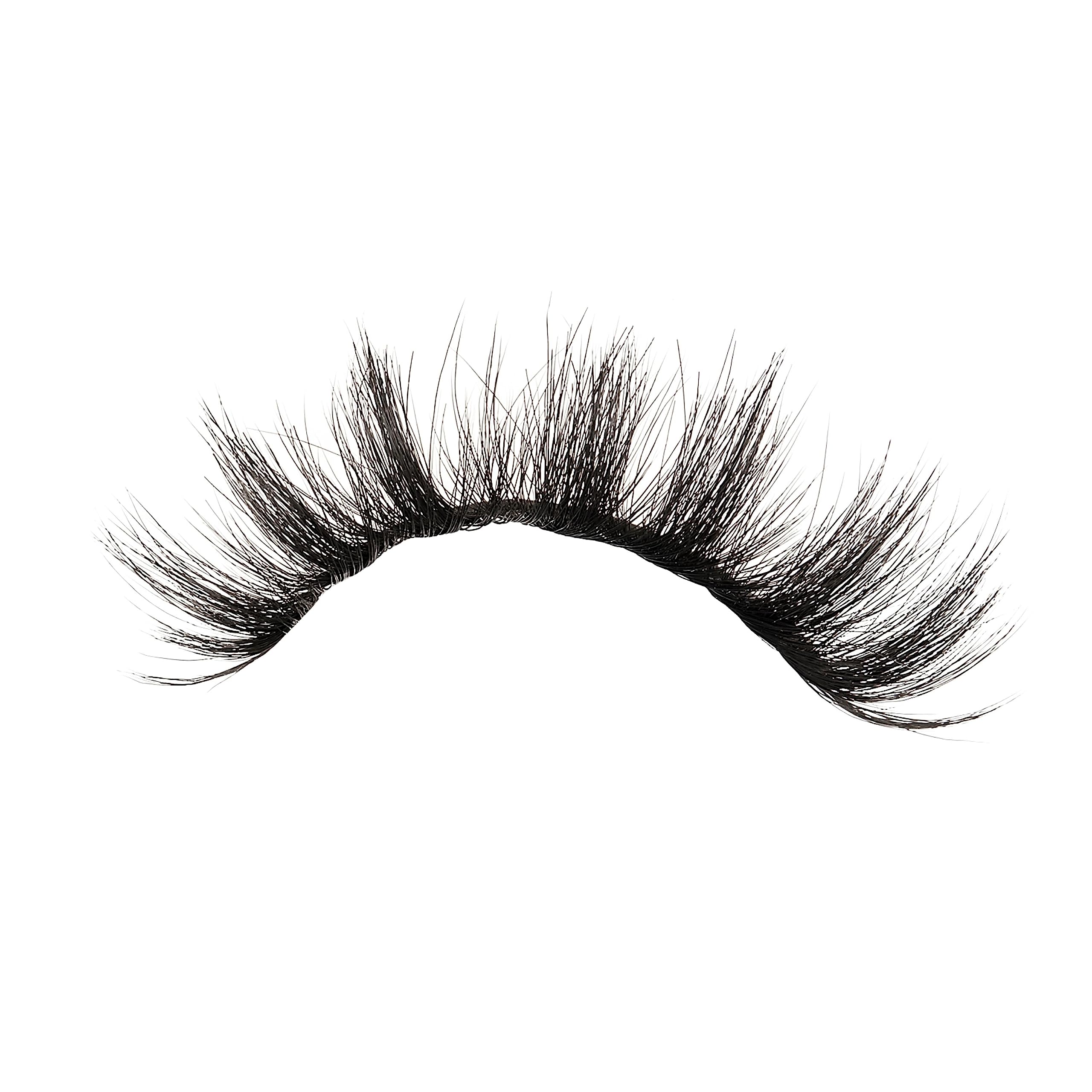 KISS Matte Black, False Eyelashes, 'Matte Velvet', 16mm, Includes 1 Pair Of Lash, Easy to Apply, Reusable Lash Clusters