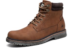 DECARSDZ Men's Fashion Lace-up Casual Chukka Boots for Men Zipper Boot