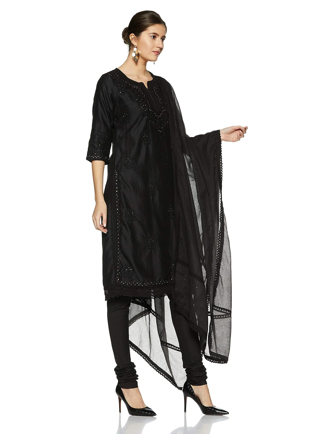 biba women's straight salwar suit