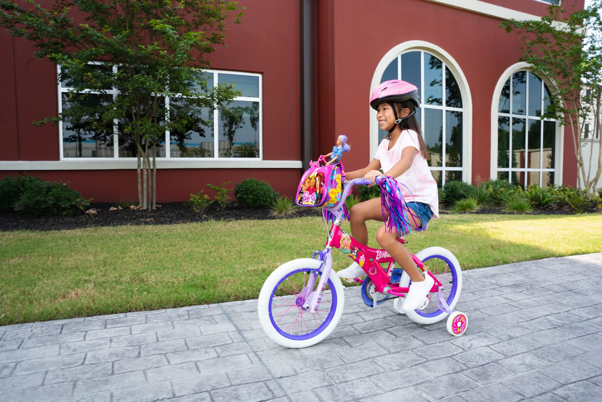Dynacraft Barbie Girls BMX Bike, 12-18 Inch, for Age 3-9 Years | Fun and Stylish Design | Sturdy and Durable | Easy to Assemble | Perfect for Kids Learning to Ride | Ideal for Young Riders