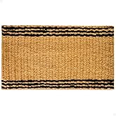 THEODORE MAGNUS Door Mat – Coir Doormat for Outdoor Entrance, Durable Welcome Mat, Perfect for Front Door and Entryway - Outdoor/Indoor - Rope - Stripe - 17" x 30"