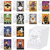 Anseal 12 Packs Halloween Pre Drawn Canvas to Paint, 5