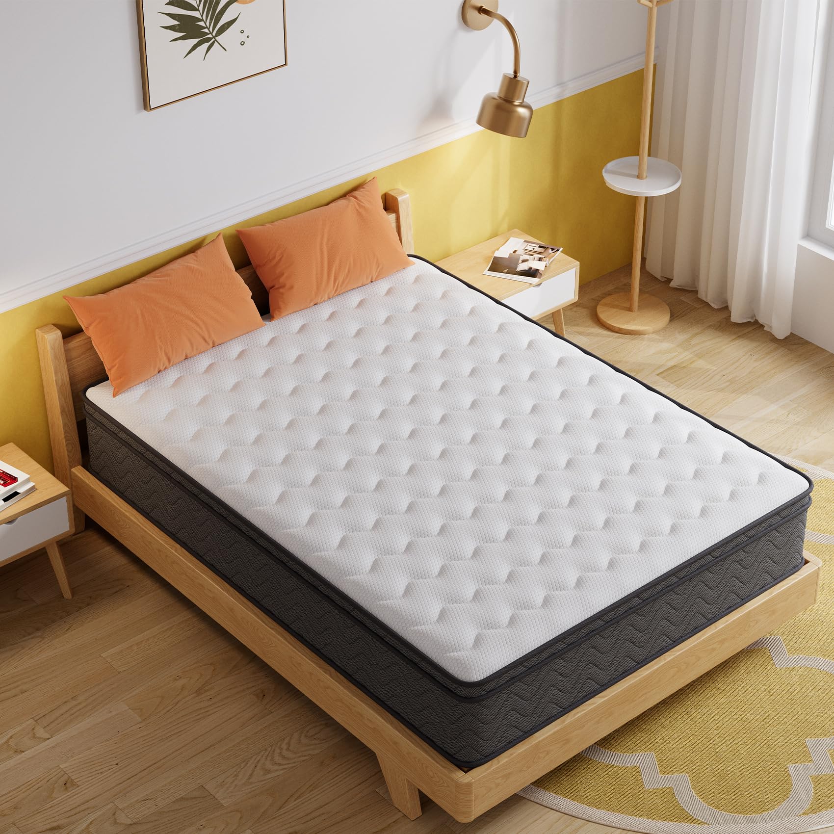 Photo 1 of Queen Mattress 10 Inch, Mattress Queen Size, Memory Foam Mattress in a Box, Queen Size Mattresses, Hybrid Mattress Queen, Motion Isolation, Pocket Spring, Back Pain Relief, Breathable