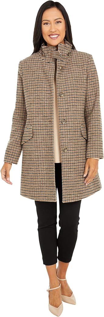 lauren ralph lauren quilted houndstooth jacket