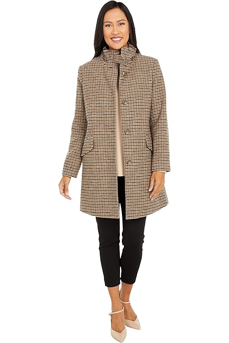 lauren ralph lauren quilted houndstooth jacket