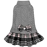 KYEESE Dog Sweater Stretchy Knitwear Pet Sweater