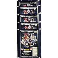 2021 Panini NFL Football Stickers Collection of 5 Factory Sealed Packs containing 25 Stickers and 5 Cards! Try for Cards…