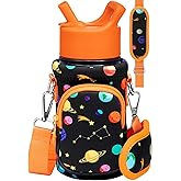 Miss Adola Water Bottle Carrier with Strap - Insulated Kids Water Bottle Holder for Boys Girls Bottle Bag for 10-18Oz