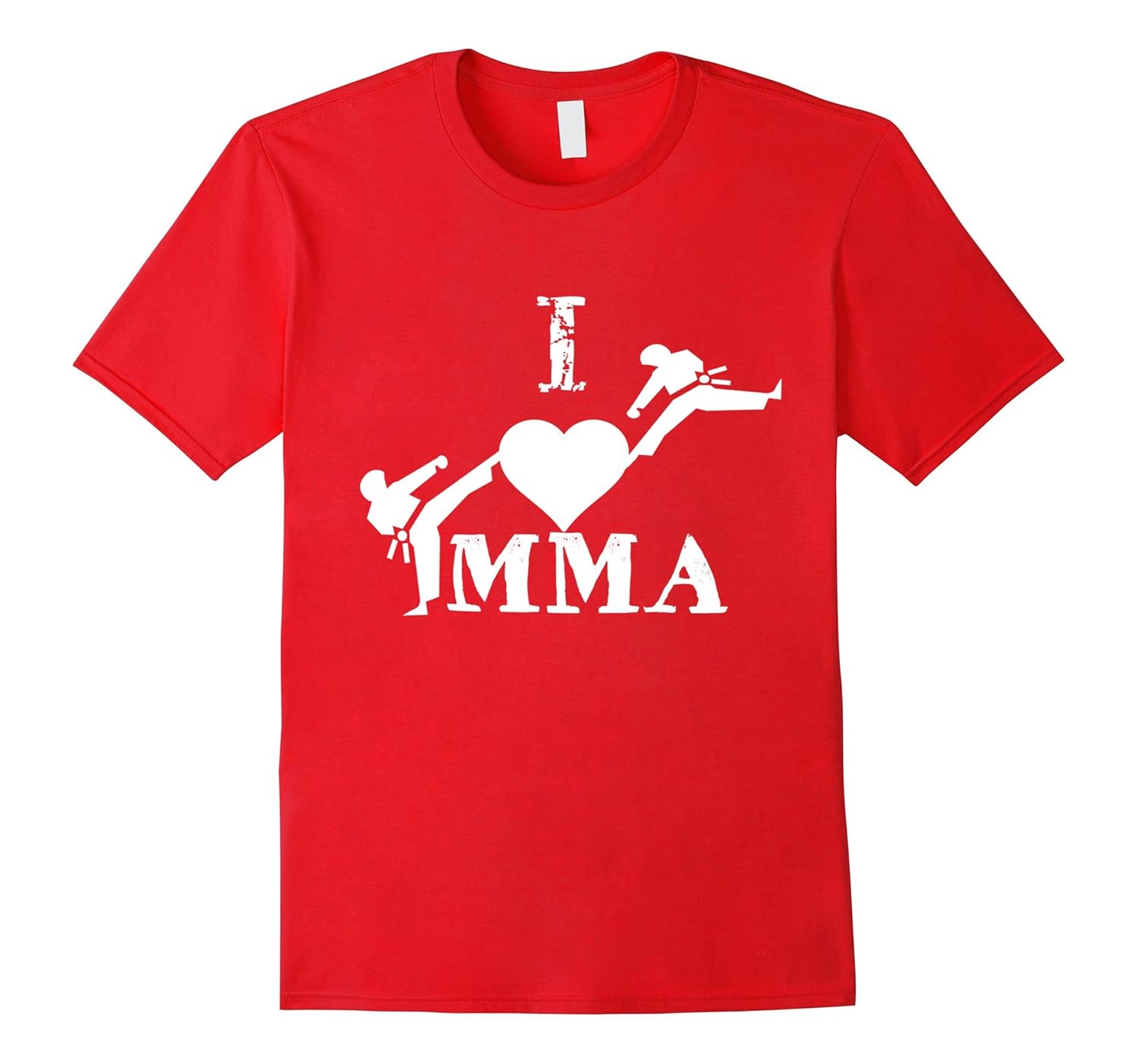 MMA T Shirt I Love MMA Boxing Kick Boxing BJJ-Rose