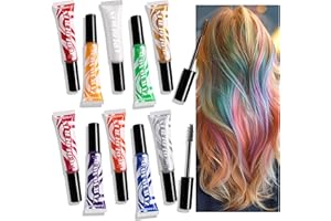 MLSMILE Hair Dye for Kids, Temporary Hair Chalk for Girls, 10pcs Temporary Bright Washable Hair Color Dye,DIY hairstyle Hair Color for Kids Women Men Cosplay Halloween Party Birthday Gifts