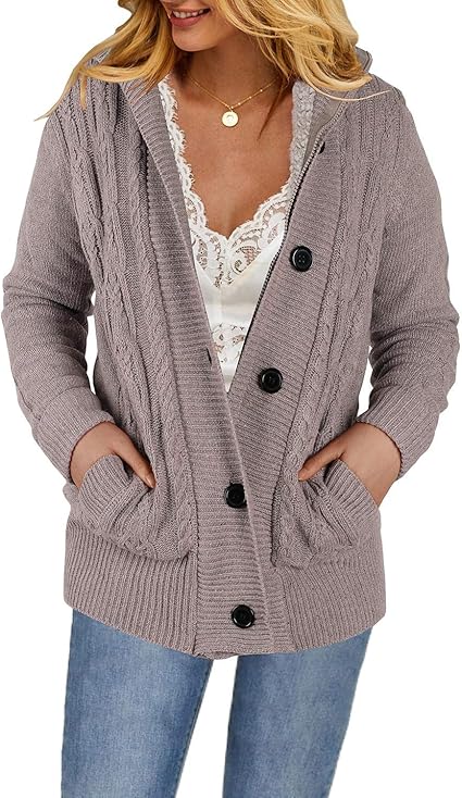 Womens warm cardigan sweaters Clearance