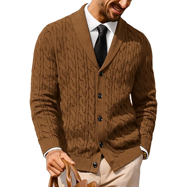 Cardigan Femme Western Connection Marron - Boutons Popcorn, Taille L - Style Automne/hiver