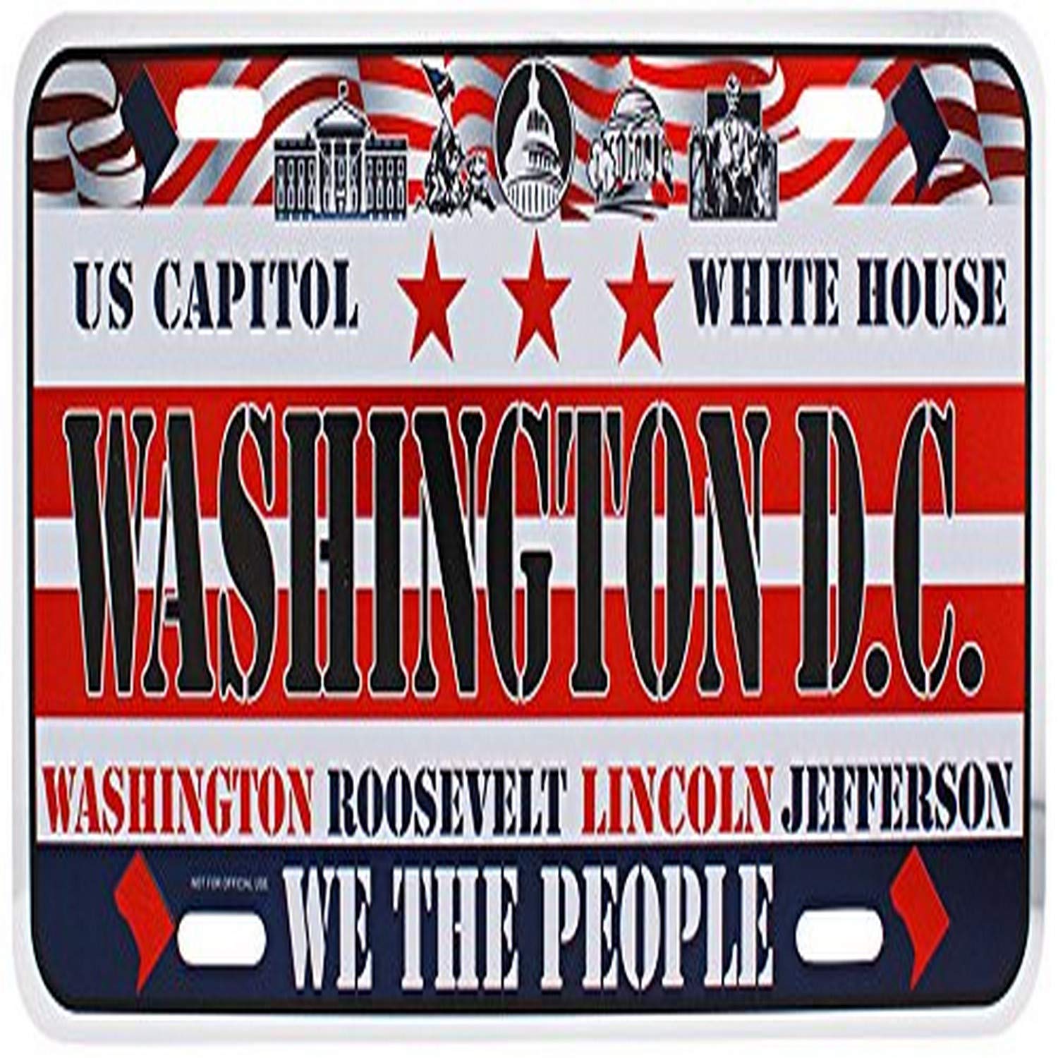 Dimension 9 Home Decorative Plate, Washington D.C., Large