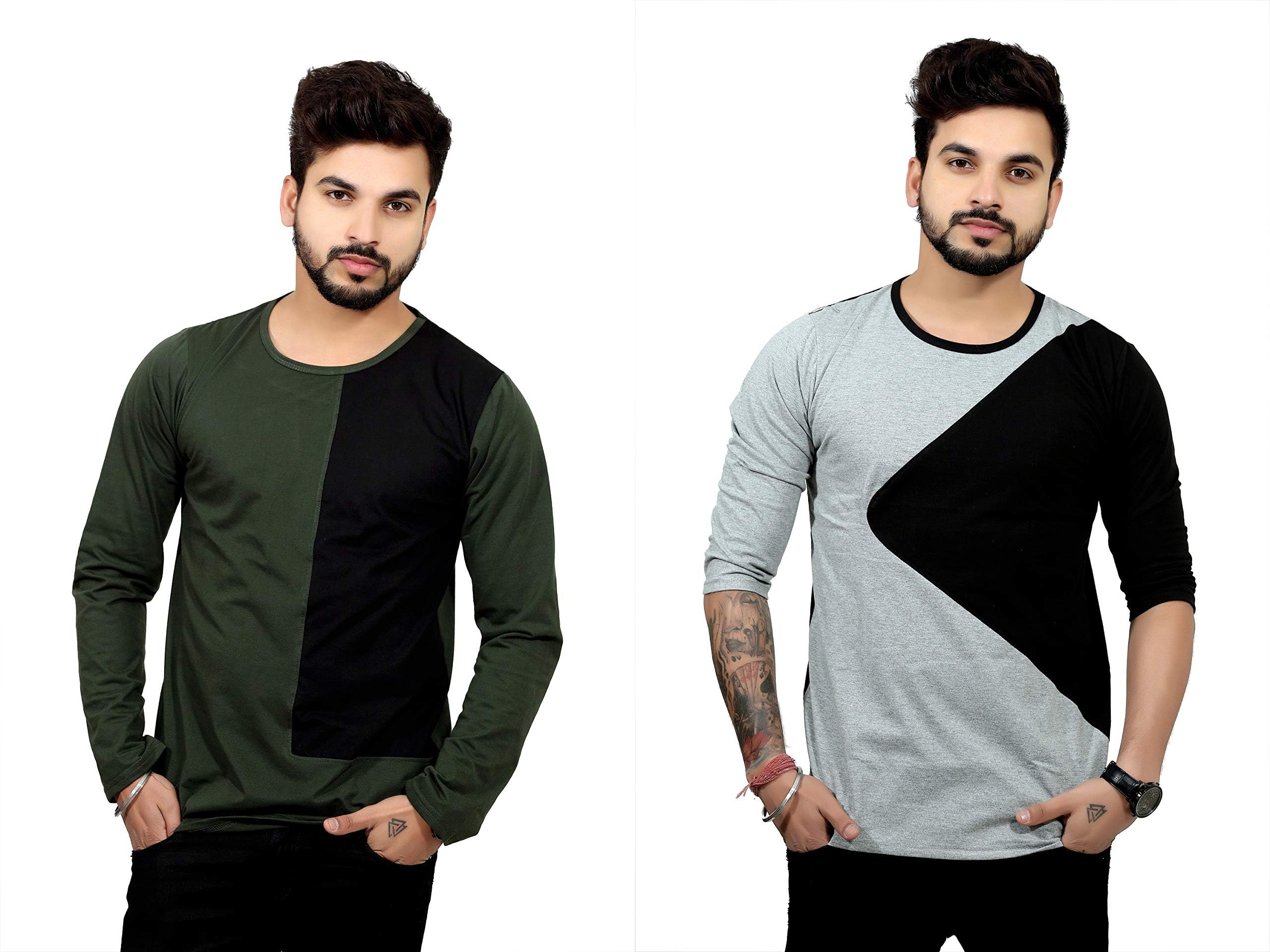 THE EG STORE Round Neck Cotton T-Shirt for Men's