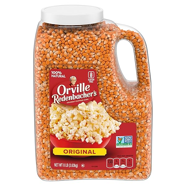 ORVILLE REDENBACHER’S GOURMET POPCORN KERNELS, ORIGINAL YELLOW, 8 LB.