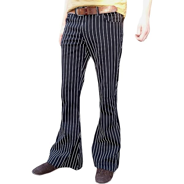 パンツ used stripe flare slacks STRIPE FLARE SLACKS【BLACK】 | SHIKITARI